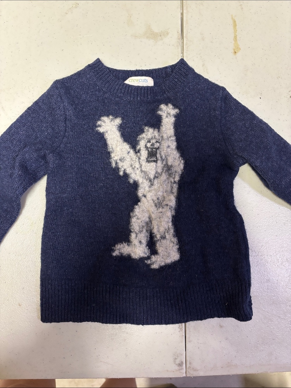 Heavy wool Yeti pullover sweater
